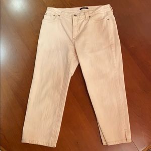 Karen Kane Cropped Off-White Denim